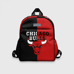 Детский рюкзак Чикаго Буллз black & red, цвет: 3D-принт