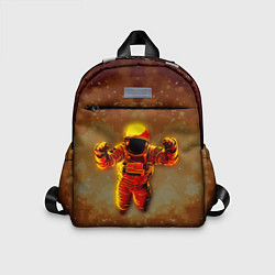 Детский рюкзак Космонавт в пылающем космосе, цвет: 3D-принт