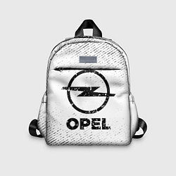 Детский рюкзак Opel с потертостями на светлом фоне, цвет: 3D-принт