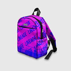 Детский рюкзак Lineage glitch text effect: паттерн, цвет: 3D-принт — фото 2