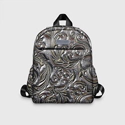Детский рюкзак Растительный орнамент - чеканка по серебру, цвет: 3D-принт