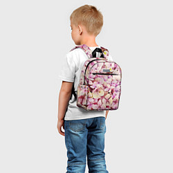 Детский рюкзак Розовые цветы яркой поляной, цвет: 3D-принт — фото 2