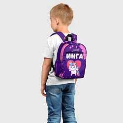 Детский рюкзак Инга единорог с сердечком, цвет: 3D-принт — фото 2