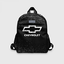 Детский рюкзак Chevrolet с потертостями на темном фоне, цвет: 3D-принт