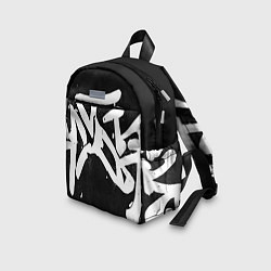 Детский рюкзак Иероглифы в стиле граффити, цвет: 3D-принт — фото 2