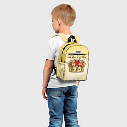Детский рюкзак Просто Царь - золотая корона, цвет: 3D-принт — фото 2