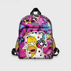 Детский рюкзак Гомер Симпсон в звёздном балахоне!, цвет: 3D-принт