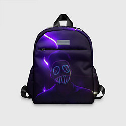 Детский рюкзак Неоновый анонимус во тьме, цвет: 3D-принт
