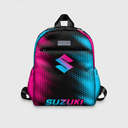 Детский рюкзак Suzuki - neon gradient: символ сверху надпись сниз, цвет: 3D-принт