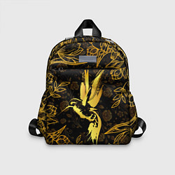 Детский рюкзак Золотая колибри, цвет: 3D-принт