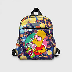 Детский рюкзак Bart Simpson пьёт лимонад, цвет: 3D-принт