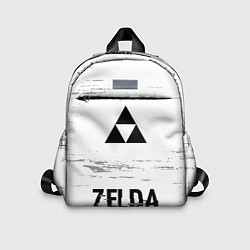 Детский рюкзак Zelda glitch на светлом фоне: символ, надпись, цвет: 3D-принт