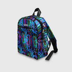 Детский рюкзак Неоновые завитки, цвет: 3D-принт — фото 2