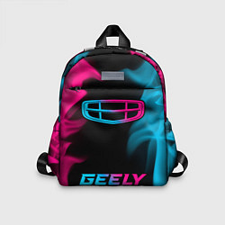 Детский рюкзак Geely - neon gradient: символ, надпись, цвет: 3D-принт