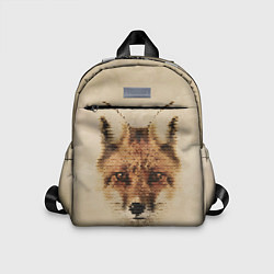 Детский рюкзак Полигональная голова лисы, цвет: 3D-принт
