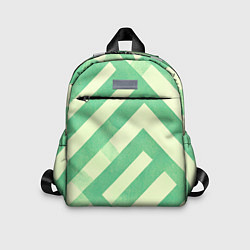 Детский рюкзак Зеленые геометрические узоры