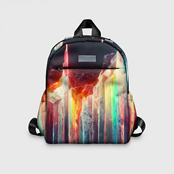 Детский рюкзак Яркие светящиеся осколки, цвет: 3D-принт