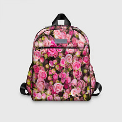 Детский рюкзак Фон из розовых роз, цвет: 3D-принт