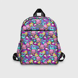 Детский рюкзак Человечки с наушниками, цвет: 3D-принт