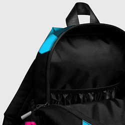 Детский рюкзак Portal - neon gradient: символ, надпись, цвет: 3D-принт — фото 2