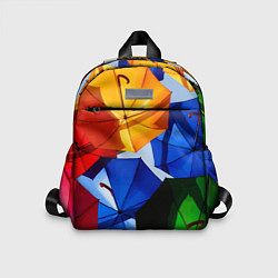 Детский рюкзак Разноцветные зонтики, цвет: 3D-принт