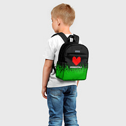 Детский рюкзак Undertale - зеленая трава, цвет: 3D-принт — фото 2