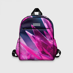 Детский рюкзак Розовые кристаллы, цвет: 3D-принт