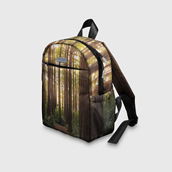 Детский рюкзак Дневной лес, деревья и свет, цвет: 3D-принт — фото 2