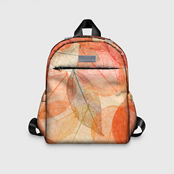 Детский рюкзак Осенние прозрачные листья, цвет: 3D-принт