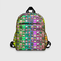 Детский рюкзак Minecraft characters neon, цвет: 3D-принт