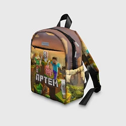 Детский рюкзак Артем Minecraft, цвет: 3D-принт — фото 2