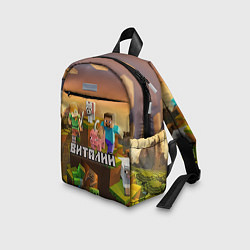 Детский рюкзак Виталий Minecraft, цвет: 3D-принт — фото 2