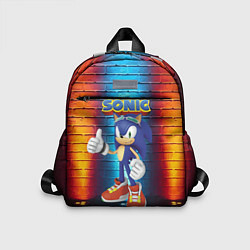 Детский рюкзак Sonic - Hedgehog - Video game - жест, цвет: 3D-принт