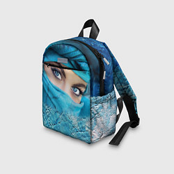 Детский рюкзак Синеглазая девушка в хиджабе, цвет: 3D-принт — фото 2