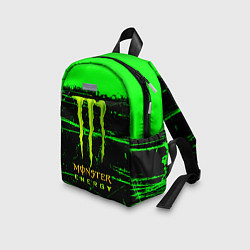 Детский рюкзак Monster energy green neon, цвет: 3D-принт — фото 2