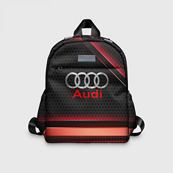 Детский рюкзак Audi абстракция карбон, цвет: 3D-принт