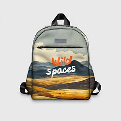 Детский рюкзак Wild spaces - акварельный пейзаж, цвет: 3D-принт