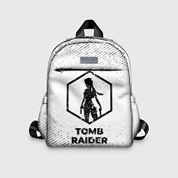 Детский рюкзак Tomb Raider с потертостями на светлом фоне, цвет: 3D-принт