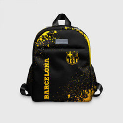Детский рюкзак Barcelona - gold gradient: надпись, символ, цвет: 3D-принт