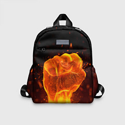 Детский рюкзак Кулак в огне, цвет: 3D-принт