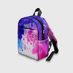 Детский рюкзак Акварельные кляксы, цвет: 3D-принт — фото 2