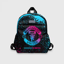 Детский рюкзак Manchester United - neon gradient, цвет: 3D-принт
