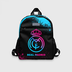 Детский рюкзак Real Madrid - neon gradient, цвет: 3D-принт