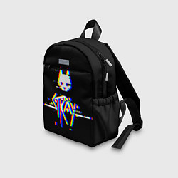 Детский рюкзак Stray glitch logo, цвет: 3D-принт — фото 2