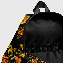 Детский рюкзак РОССИЯ роспись хохлома, цвет: 3D-принт — фото 2