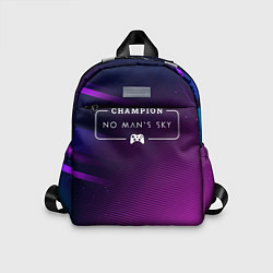 Детский рюкзак No Mans Sky gaming champion: рамка с лого и джойст, цвет: 3D-принт