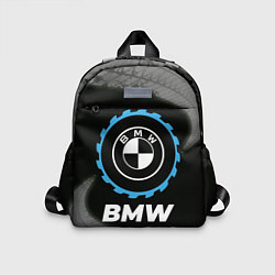 Детский рюкзак BMW в стиле Top Gear со следами шин на фоне, цвет: 3D-принт