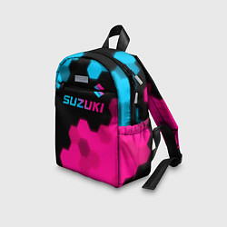 Детский рюкзак Suzuki - neon gradient: символ сверху, цвет: 3D-принт — фото 2