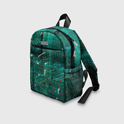 Детский рюкзак Светло-зелёный туман, краски и царапины, цвет: 3D-принт — фото 2