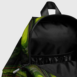 Детский рюкзак Зелёный песок в темноте, цвет: 3D-принт — фото 2